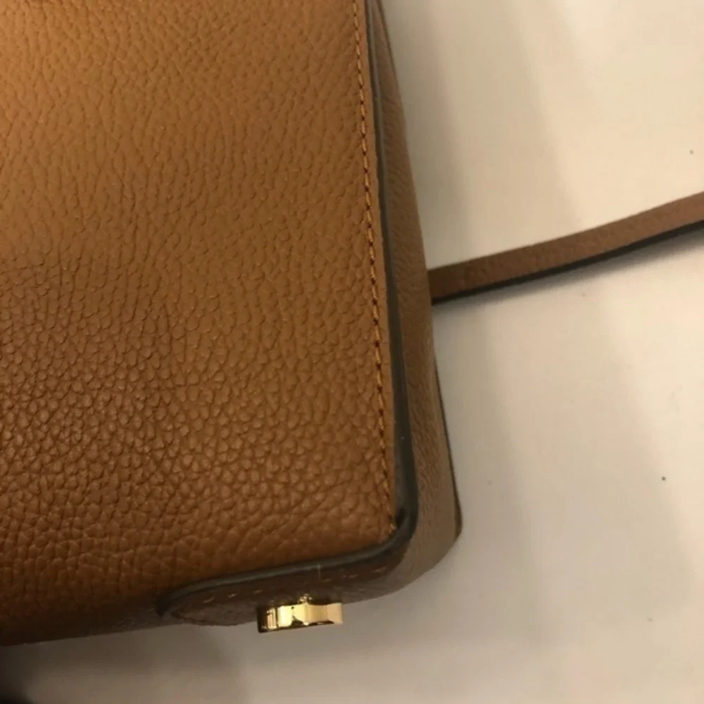 Michael Kors brown leather mini convertible bag